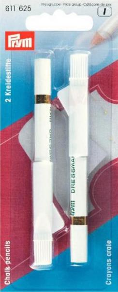 Prym Kreidestift und Bürste Weiß 2er Pack 611625